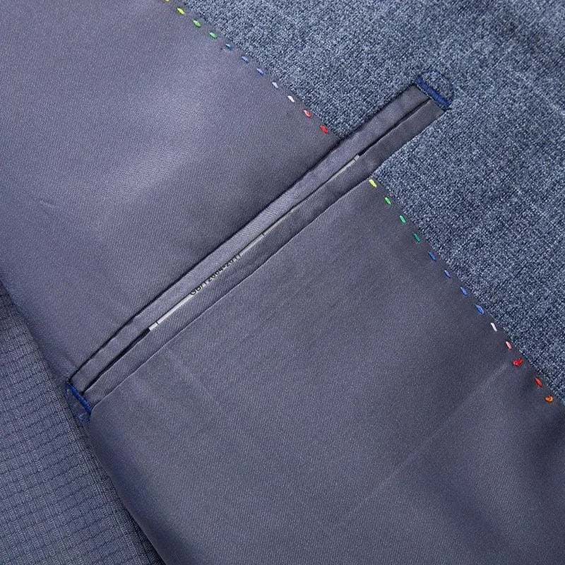 Men Suit Jacket - Wrinkle-Resistant Blazer