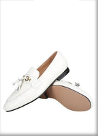Men Tassel Horse Bit Dress Loafers - Slip-On Formal Dress Shoes