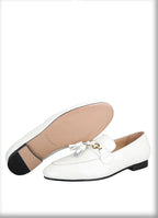 Men Tassel Horse Bit Dress Loafers - Slip-On Formal Dress Shoes
