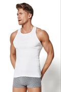 Men Undershirt Vest Singlet – Minimalist Stretchable Comfort -Guocali