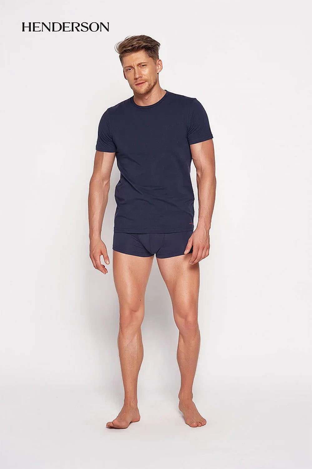 Men Underwear T-Shirt – Stretchable - Navy -Guocali