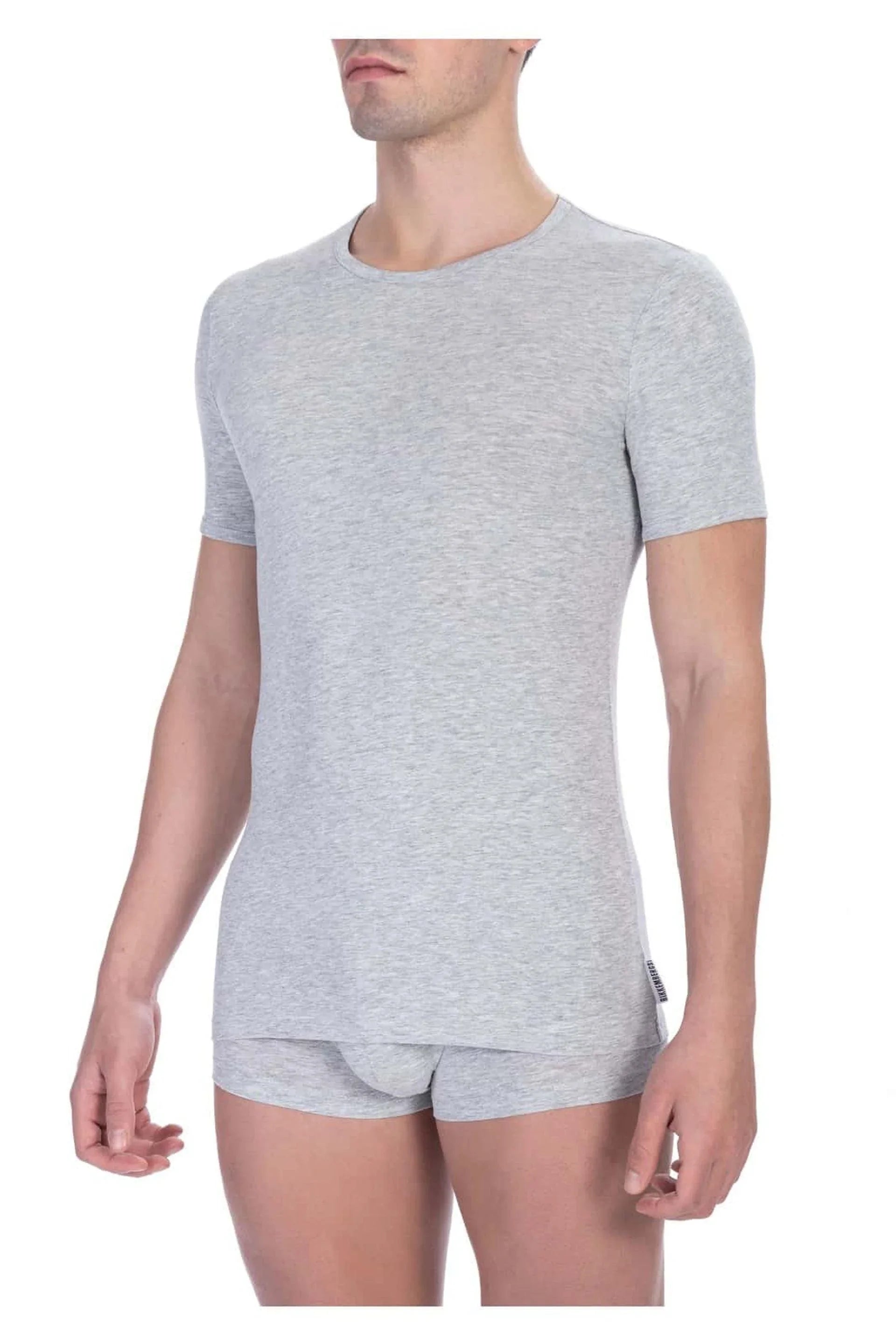 Men Underwear T-Shirts - Stretchable - Short-Sleeves Gray -Guocali