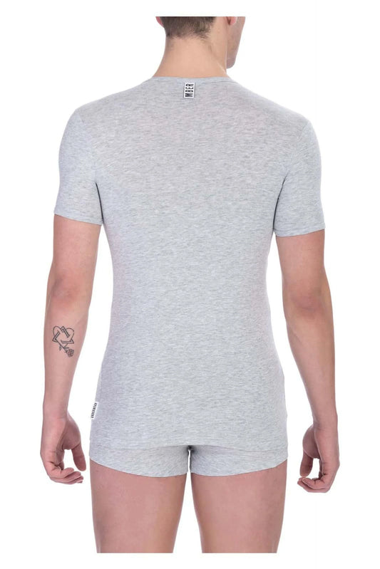 Men Underwear T-Shirts - Stretchable - Short-Sleeves Gray -Guocali