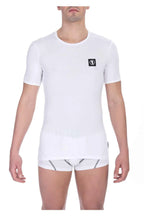 Men Underwear T-shirts - Stretchable - Short-Sleeves White -Guocali