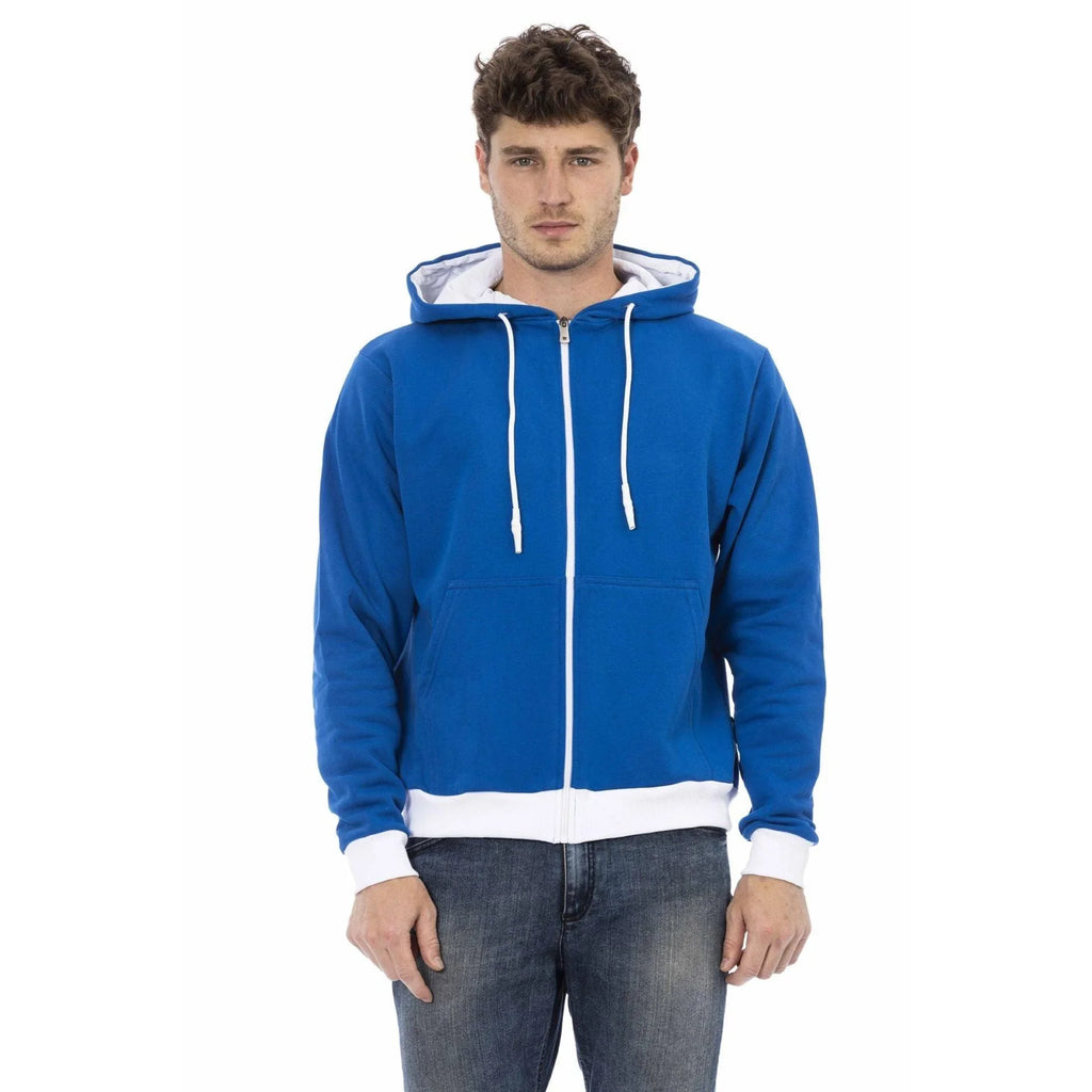 Men's hoodie Baldinini Trend Full-Zip Kangaroo Pocket Navy – main view