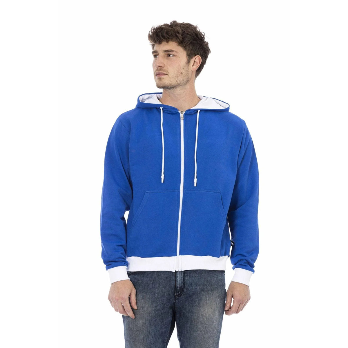 Men's hoodie Baldinini Trend Zip-Up Solid Regular Fit Navy – main view