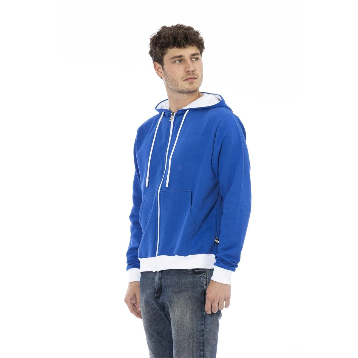 Men's hoodie Baldinini Trend Zip-Up Solid Regular Fit Navy – view 2