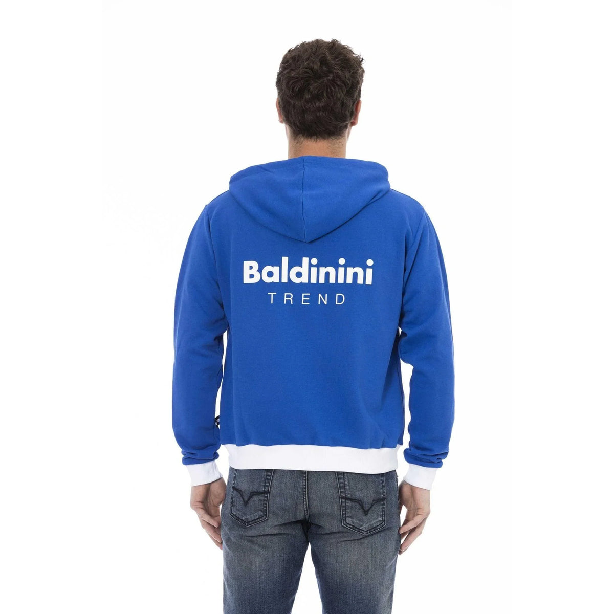 Men's hoodie Baldinini Trend Zip-Up Solid Regular Fit Navy – view 3