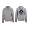 Men's hoodie North Sails Logo Kangaroo Pocket Grey Melange – main view