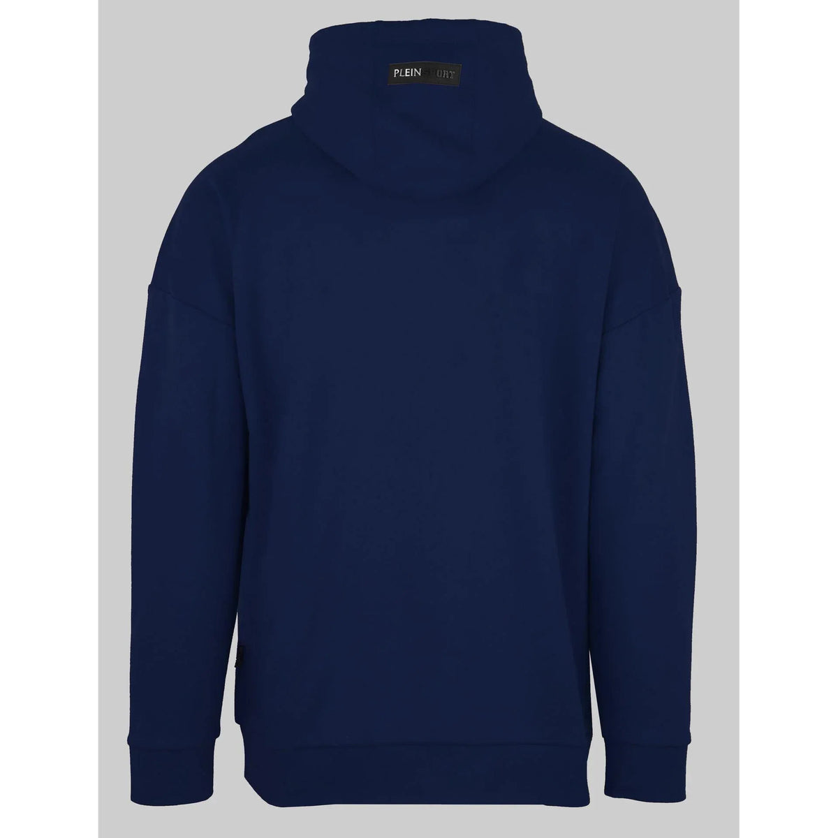 Men's hoodie Plein Sport Logo Kangaroo Pocket Pullover Navy – view 2