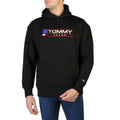 Men's hoodie Tommy Hilfiger Logo Kangaroo Pocket Black – main view