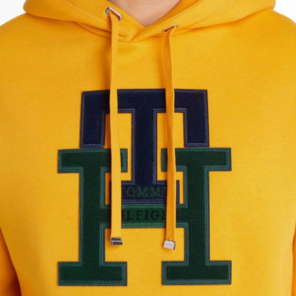 Men's hoodie Tommy Hilfiger Logo Kangaroo Pocket Yellow – view 3