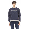 Men's sweatshirt Baldinini Trend Logo Crew Neck Cotton Navy – main view