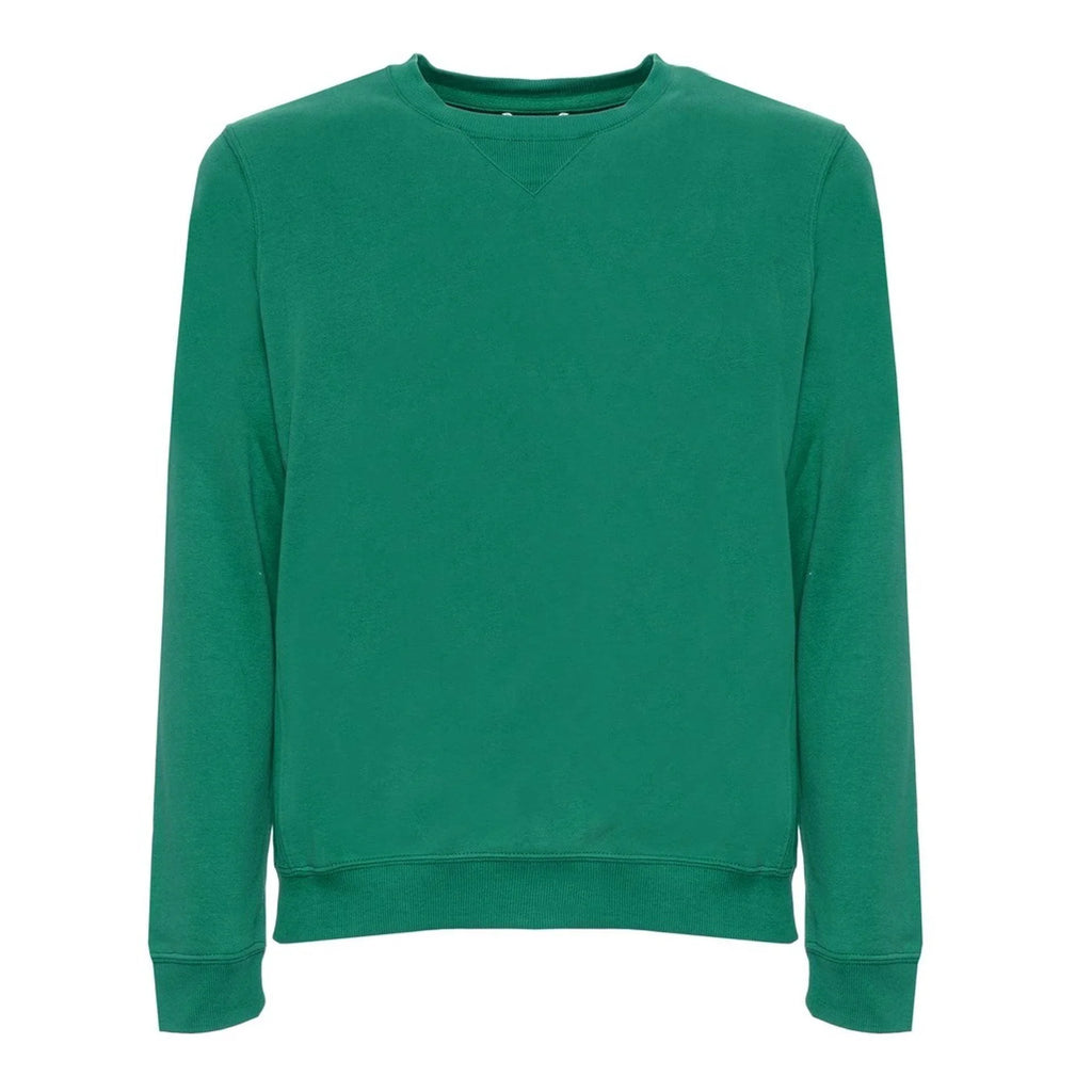 Men's sweatshirt Husky Solid Crew Neck Green – main view