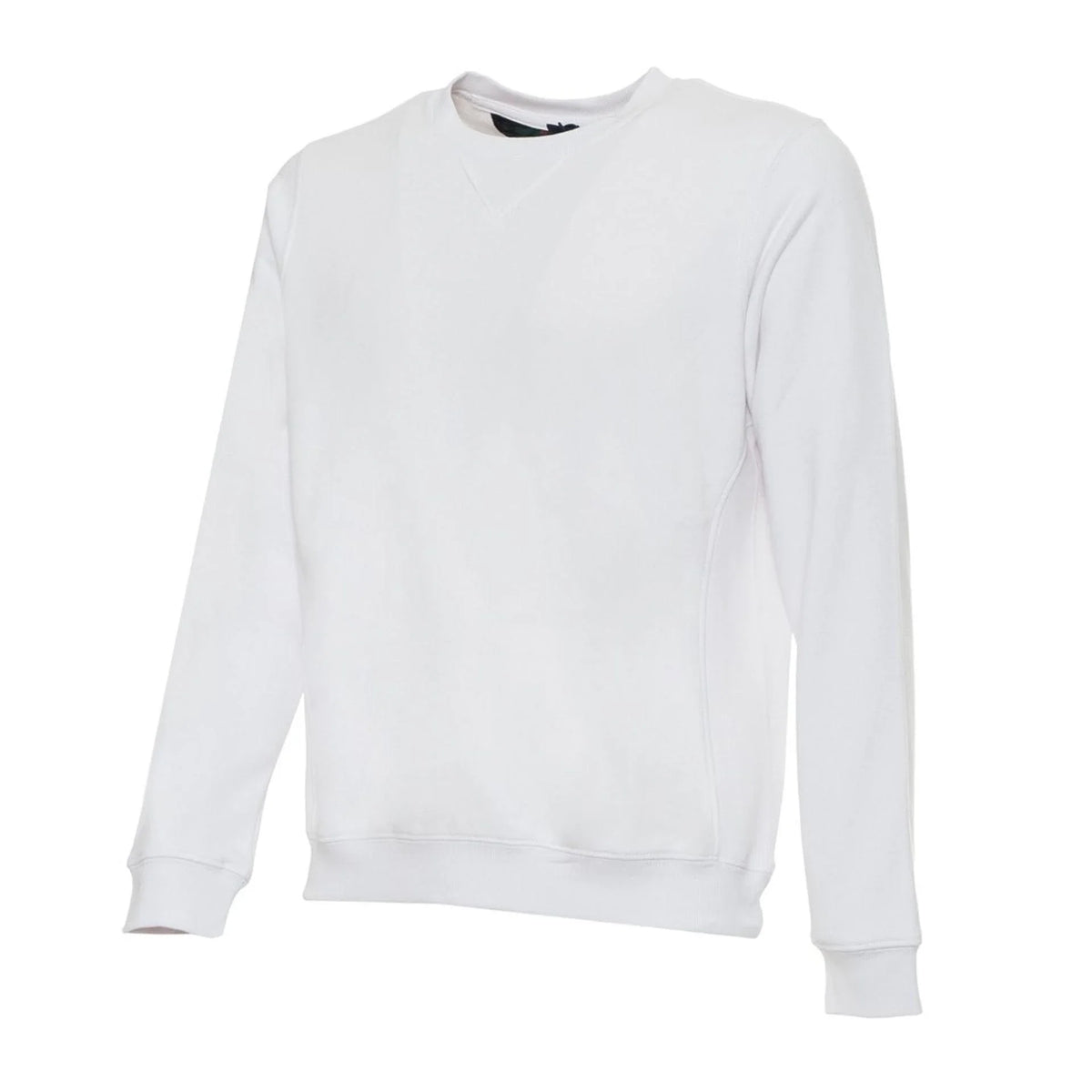 Men's sweatshirt Husky Solid Round Neck White – view 2