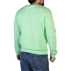 Men's sweatshirt Moschino Logo Round Neck Stretch Cotton Green – view 2