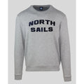 Men's sweatshirt North Sails Logo Crew Neck Grey Melange – main view