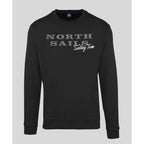 Men's sweatshirt North Sails Round Neck Logo Black – main view