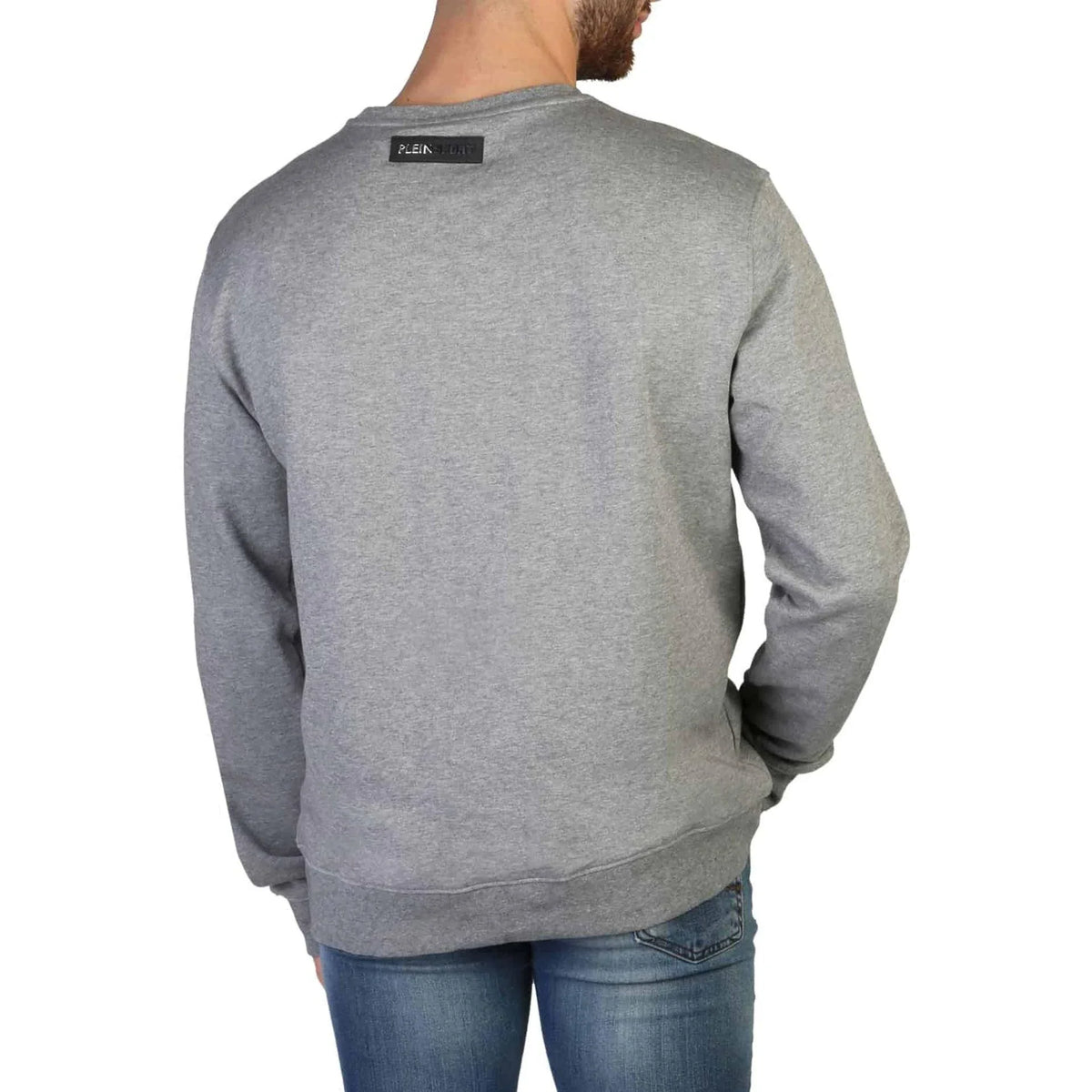 Men's sweatshirt Plein Sport Logo Crew Neck Regular Fit Grey – view 2