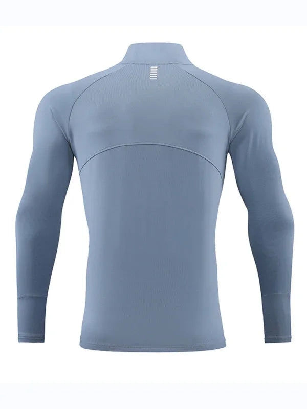 Men's Sweatshirt Quarter-Zip Mock Neck Raglan Sleeve Athletic – Sweatshirt | GUOCALI – view 3
