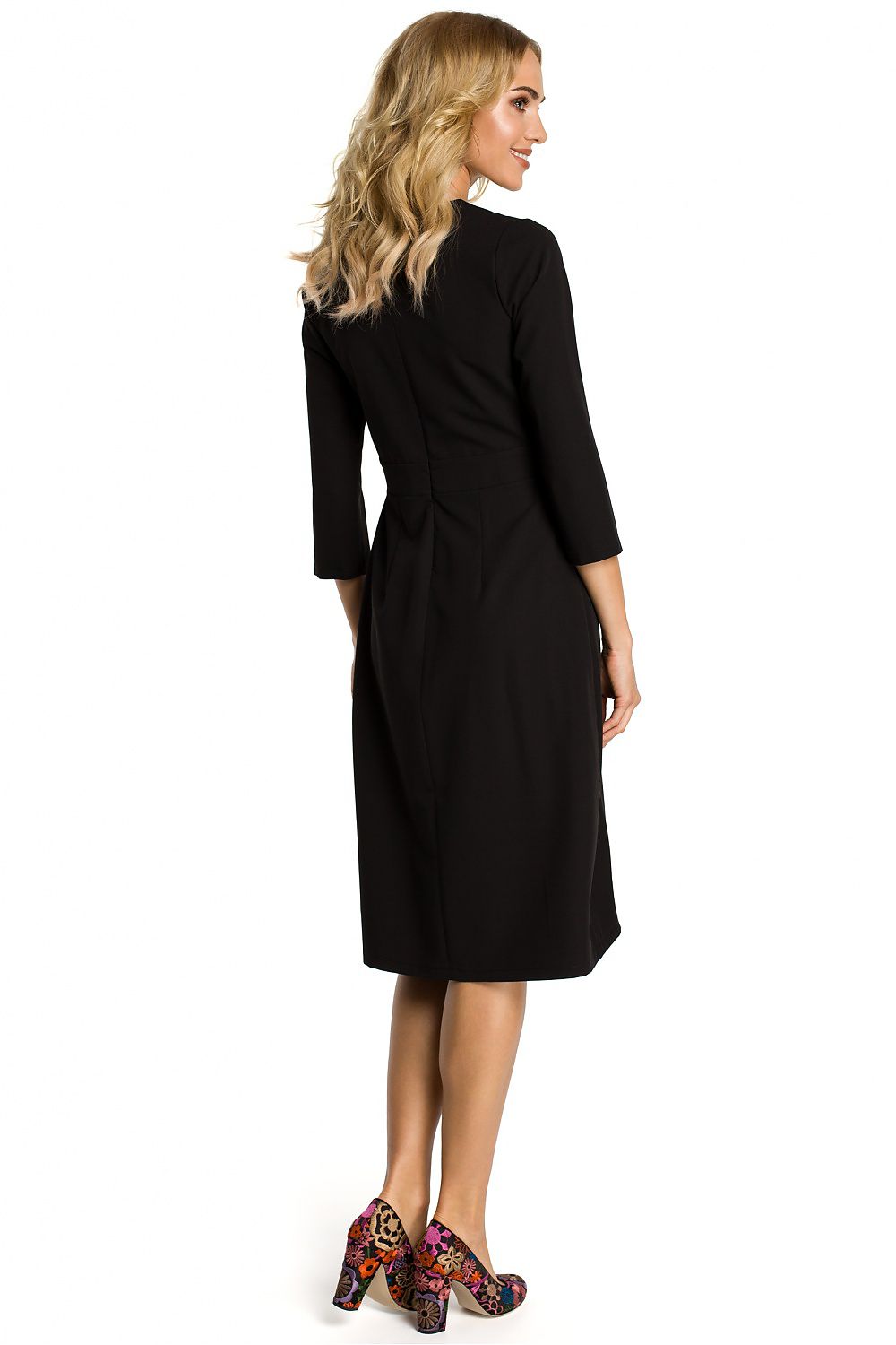 Midi Fit and Flare Day Dress Elegant Style-Day Dress-GUOCALI