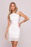 Mini Dress – High Neck, Sheath – Daydress | GUOCALI – view 4