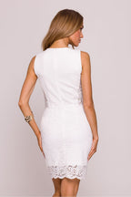 Mini Dress – High Neck, Sheath – Daydress | GUOCALI – view 6