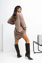Minimalist Straight Knee-Length Day Dress - Shift
