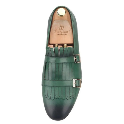 Men Kiltie Dress Loafers - Buckles, Straps Monk Strap Formal Dress Shoes