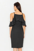 Off Shoulder Knit Dress Chic Casual Party Style-Day Dress-GUOCALI