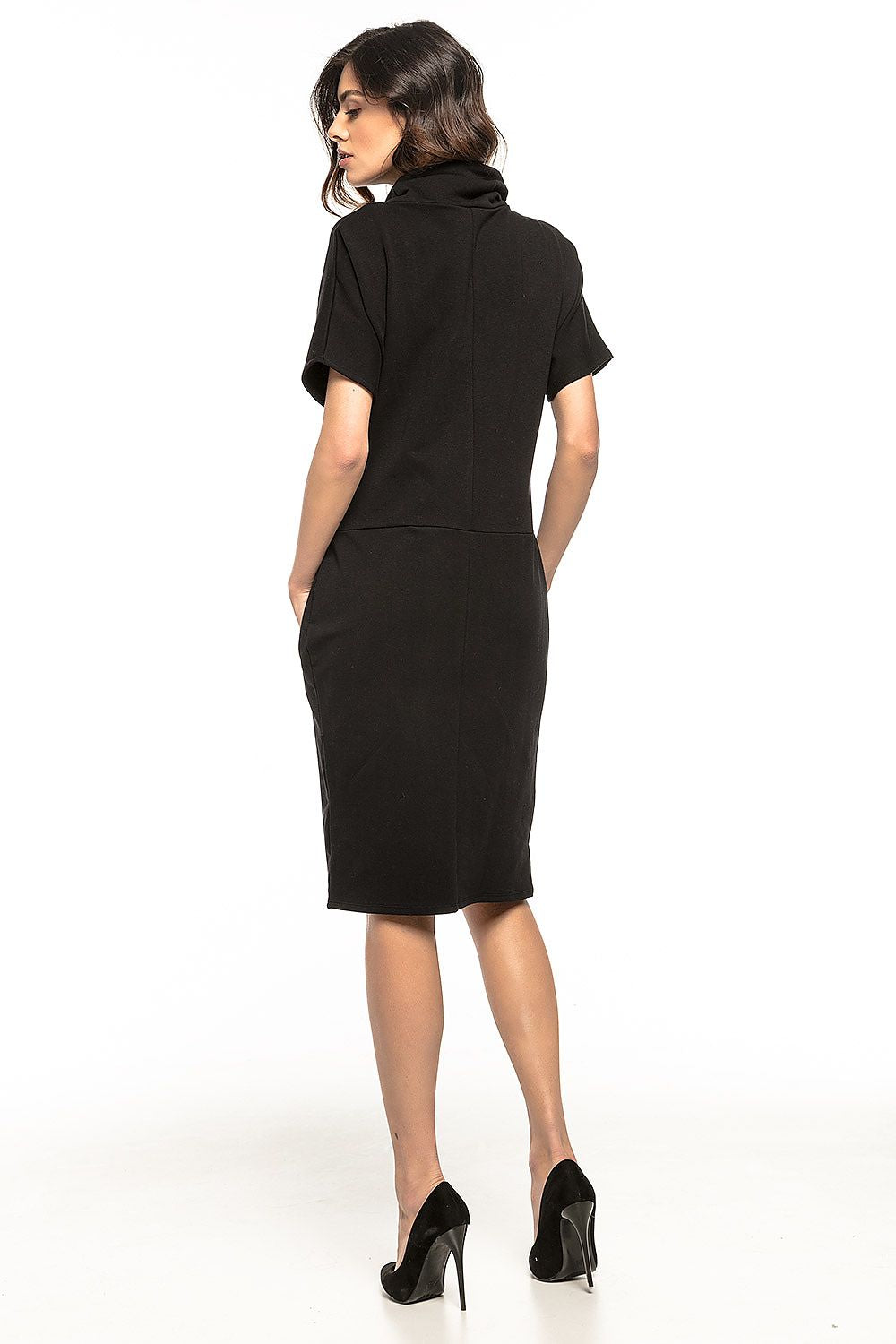 Oversized Turtleneck Day Dress Casual Style-Day Dress-GUOCALI