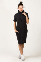 Oversized Turtleneck Day Dress Casual Style-Day Dress-GUOCALI