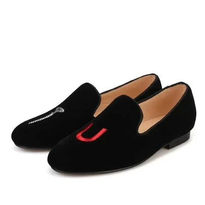 Party-Ready Embroidered Women Loafers -Guocali