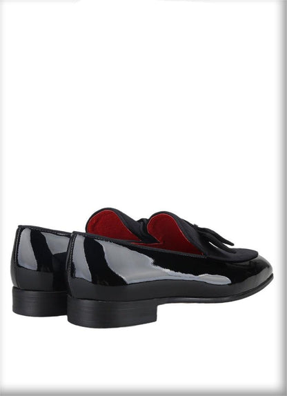 Patent Leather Velvet Men Loafers - Men Shoes - Loafer Shoes - Guocali