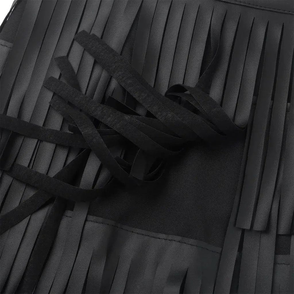 Pencil Skirt Women Leather Fringe Tassel - Mini Women Skirt