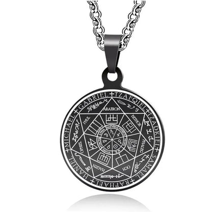 Pentagram Pendant Necklace - Archangels -Guocali