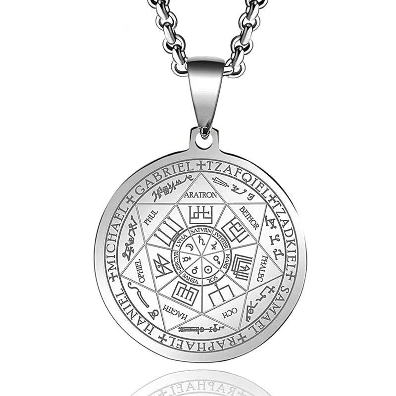 Pentagram Pendant Necklace - Archangels -Guocali