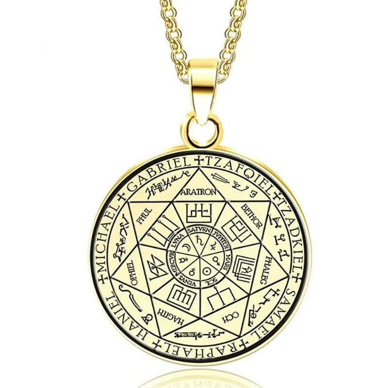 Pentagram Pendant Necklace - Archangels -Guocali
