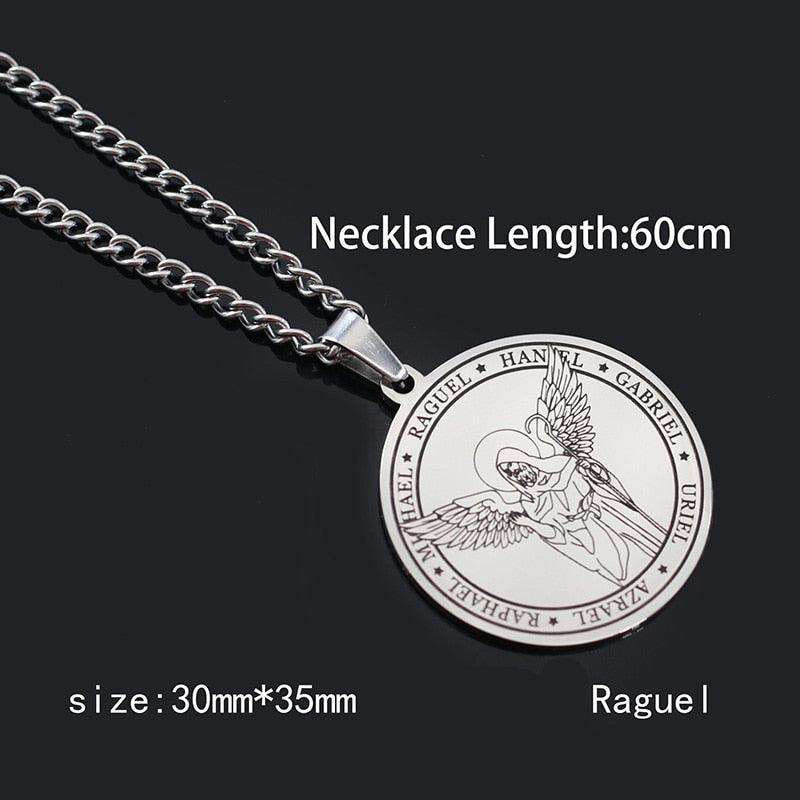 Pentagram Pendant Necklace - Archangels - Pendant Necklace - Guocali
