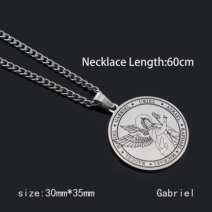 Pentagram Pendant Necklace - Archangels - Pendant Necklace - Guocali