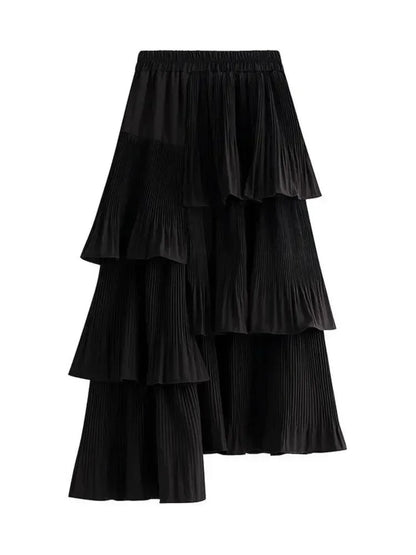 Pleated Skirt Fashion Irregular Ruffled Edges -Guocali