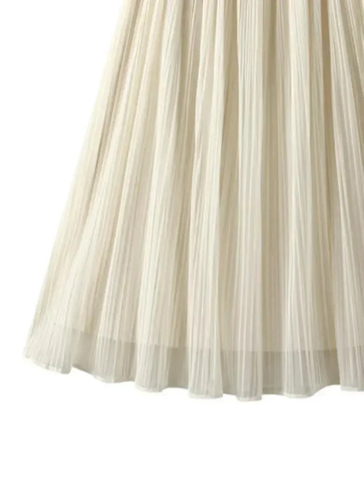 Pleated Skirt Fashion Reversible Design -Guocali