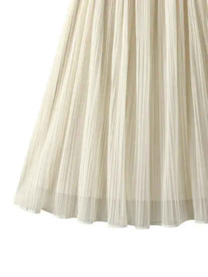 Pleated Skirt Fashion Reversible Design -Guocali