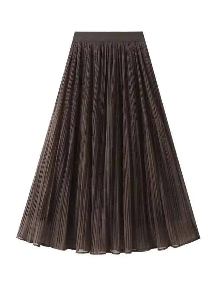 Pleated Skirt Fashion Reversible Design -Guocali