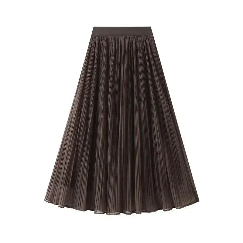 Pleated Skirt Fashion Reversible Design -Guocali