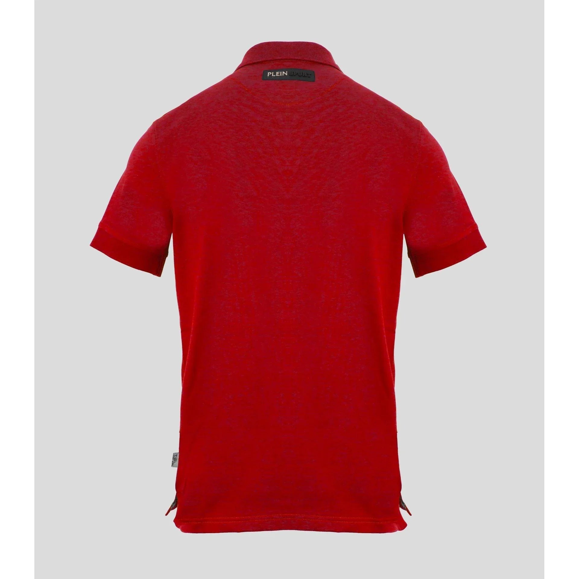 Plein Sport Men Cotton Short Sleeves Polo Shirt – Stretchable - Red -Guocali