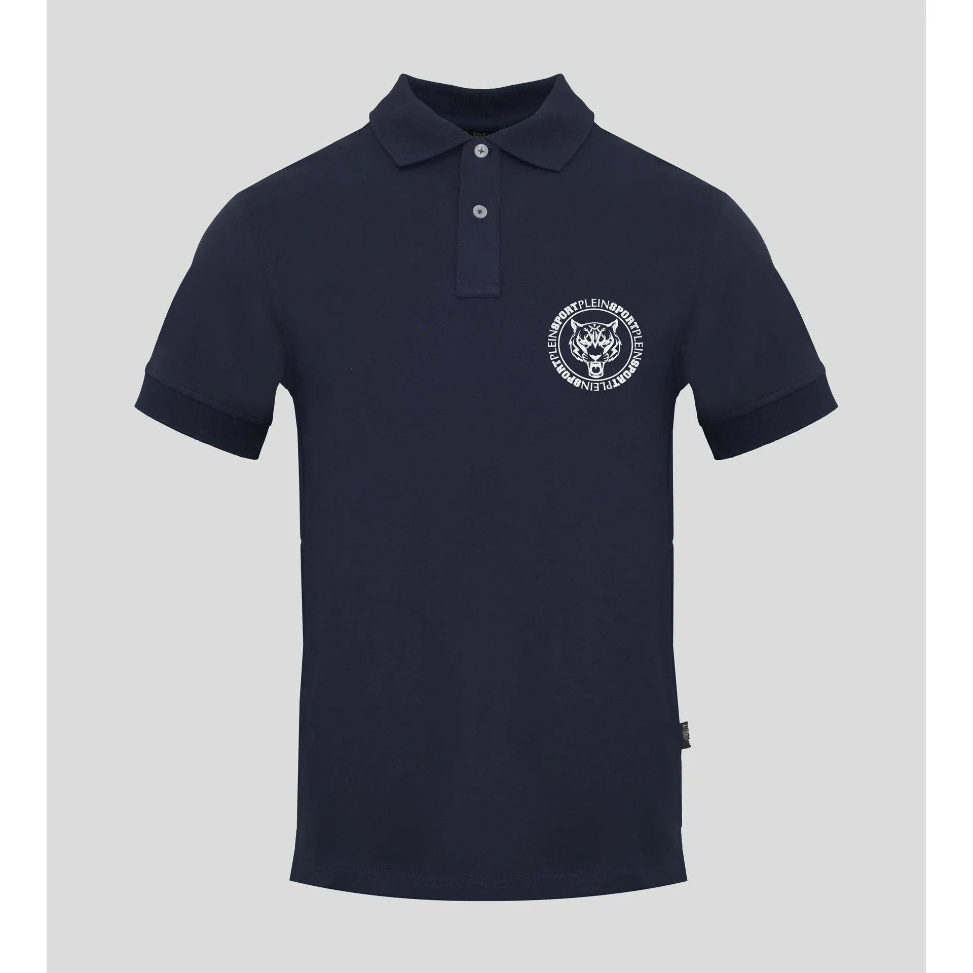 Plein Sport Men Short Sleeves Cotton Polo Shirt – Breathable - Navy -Guocali