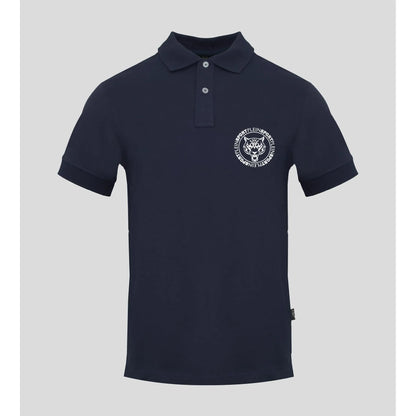 Plein Sport Men Short Sleeves Cotton Polo Shirt – Breathable - Navy -Guocali