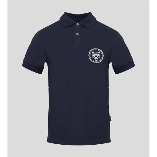 Plein Sport Men Short Sleeves Cotton Polo Shirt – Breathable - Navy -Guocali