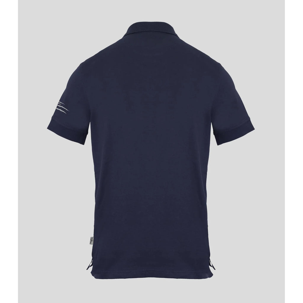Plein Sport Men Short Sleeves Cotton Polo Shirt – Stretchable - Navy -Guocali